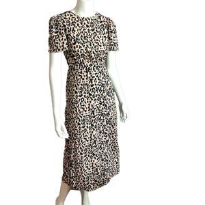 Sugar Lips pale pink and black animal print dress Size XS